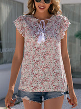 Camisa con estampado bohemio de resort